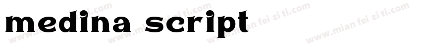 medina script字体转换